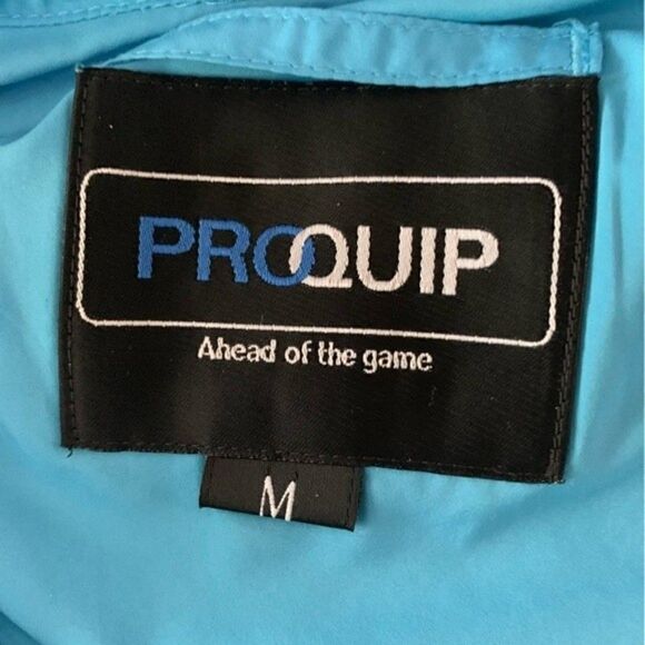 ProQuip Golf Silk Touch Performance Short Sleeve Pullover Blue Sz M - Picture 2 of 8